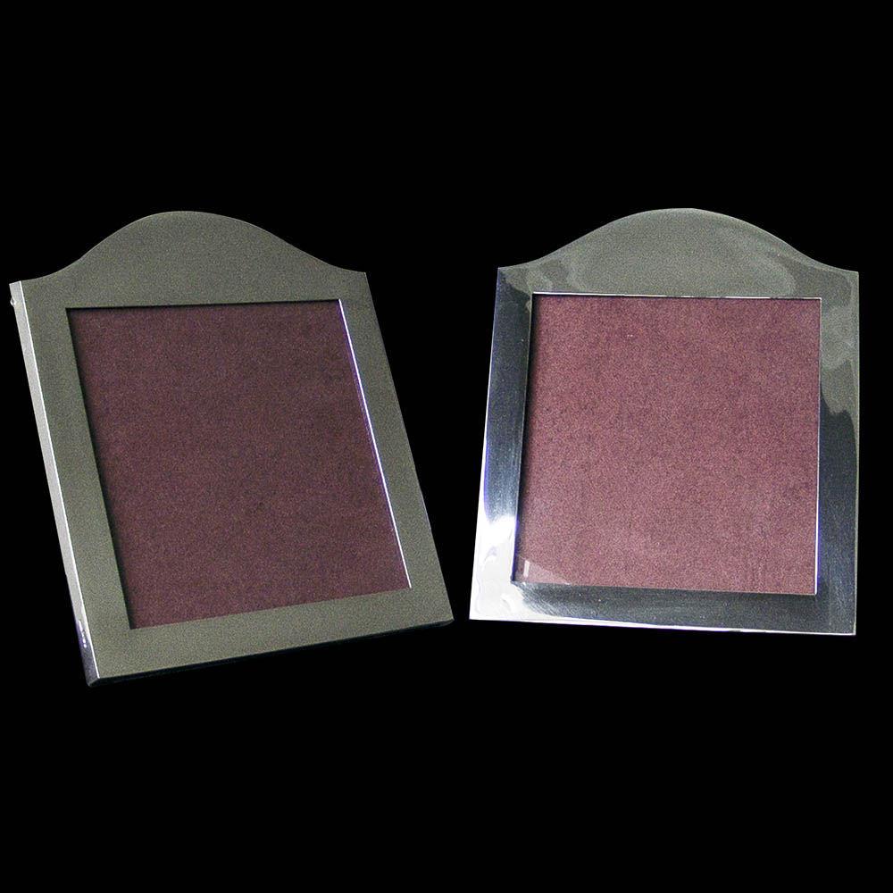 A Pair of Plain Arch Topped Photograph Frames