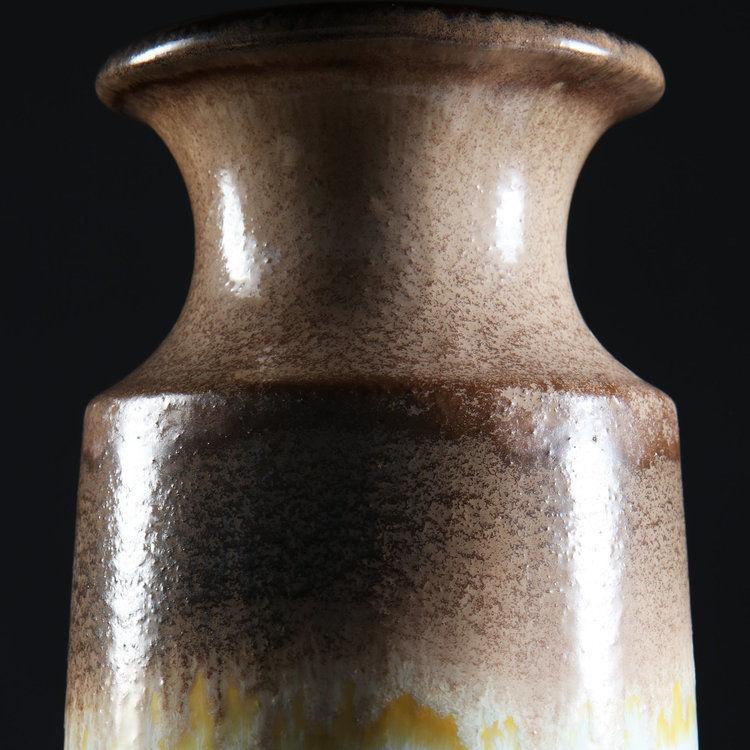 A 1970s ART POTTERY SLIP GLAZE VASE