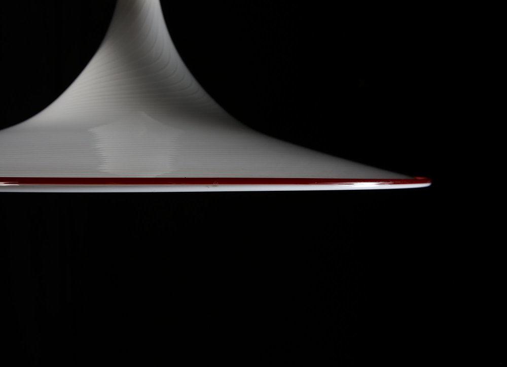 A White Murano Glass Hanging Light