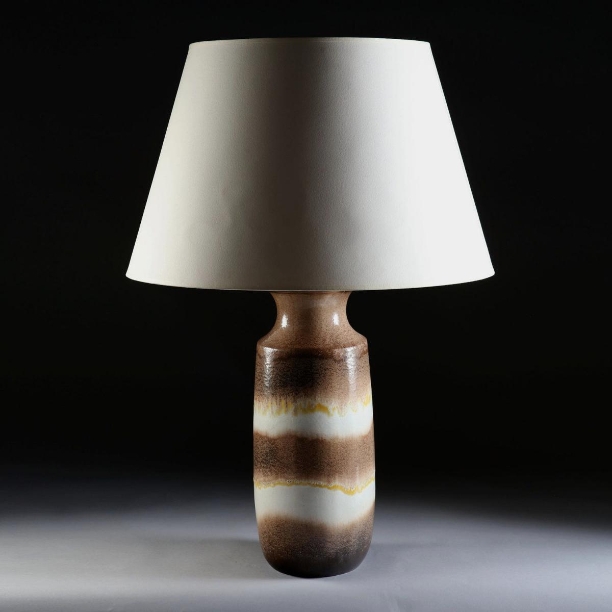 A 1970s ART POTTERY SLIP GLAZE VASE