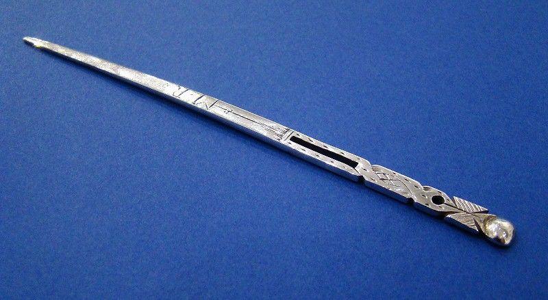 17th Century Silver Bodkin