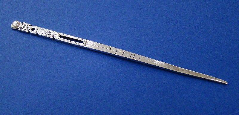 17th Century Silver Bodkin
