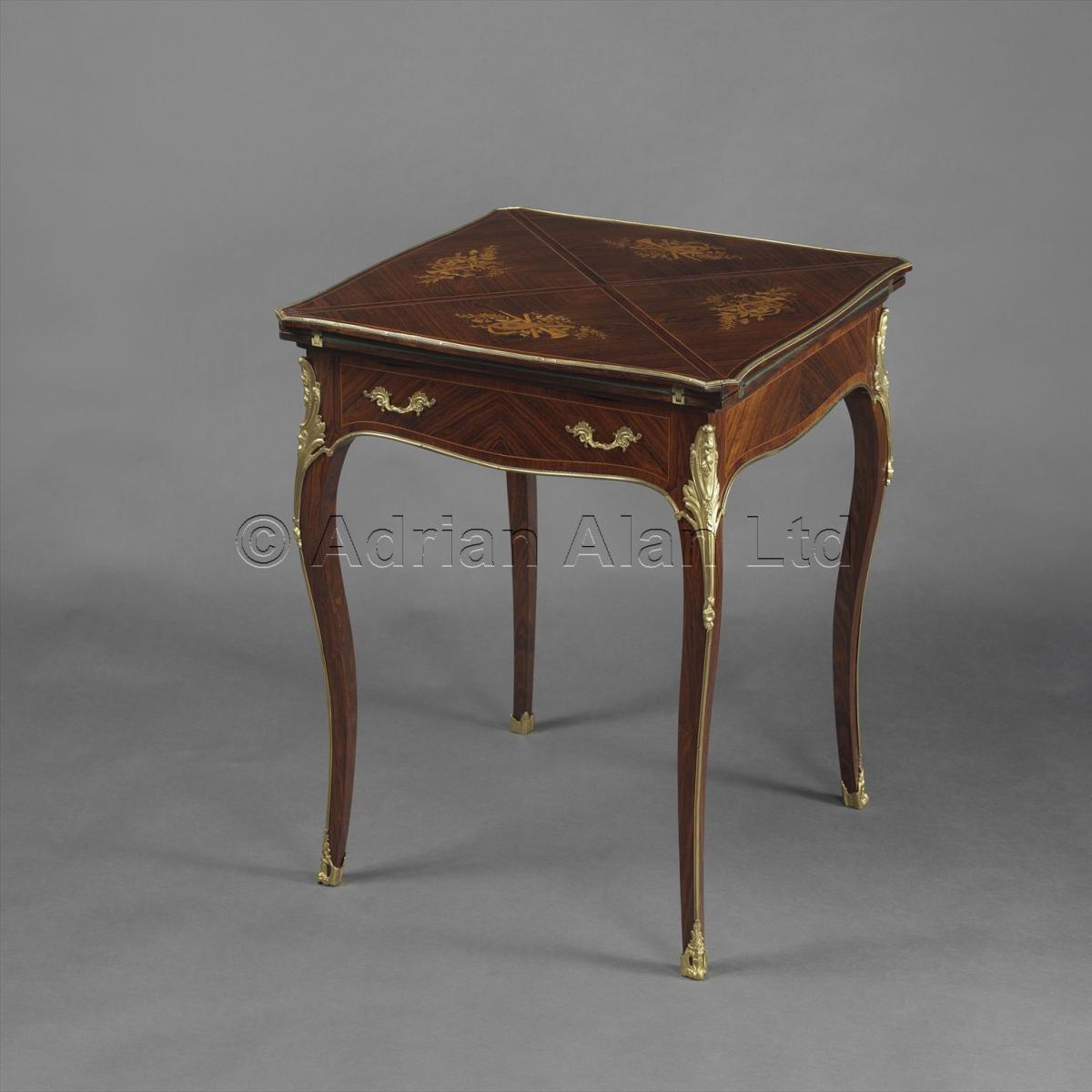 Louis XV Style Card Table ©AdrianAlanLtd