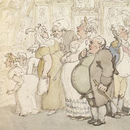 The private view by Thomas Rowlandson