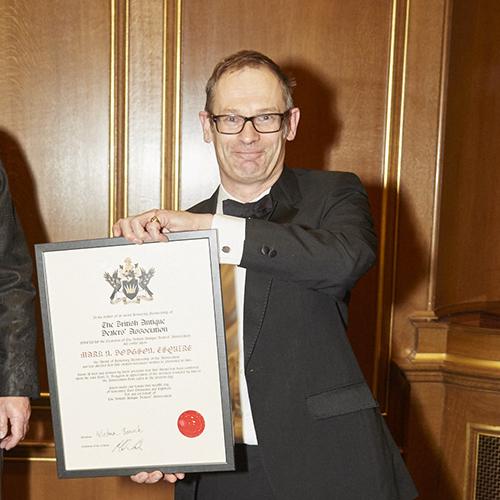 Mark Dodgson recieves his Lifetime Membership Award