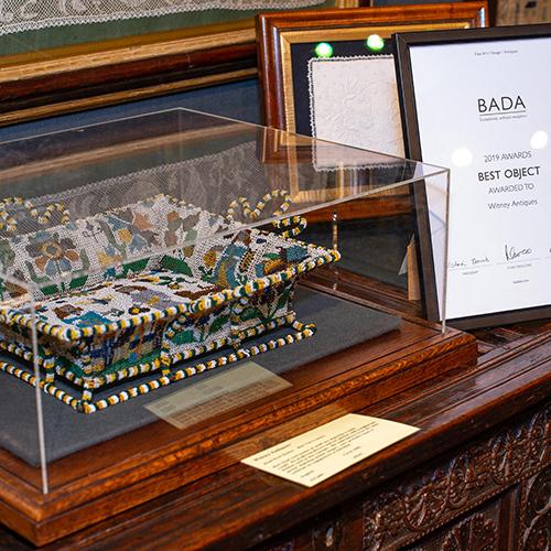 BADA 2019 Best Object Award Winner Witney Antiques Mid 17th Century Beadwork Basket