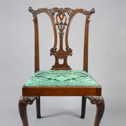 A George III Mahogany Chippendale Period Side Chair