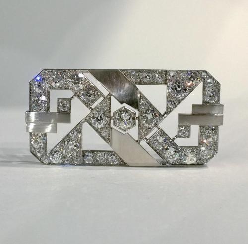 Art Deco Diamond Brooch