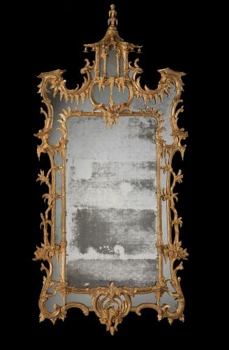 George II Carved Gilded mirror